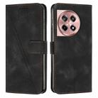 For OnePlus 12R / Ace 3 5G Dream Triangle Leather Phone Case with Lanyard(Black) - 1