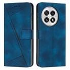 For OnePlus 13 Dream Triangle Leather Phone Case with Lanyard(Blue) - 1