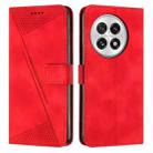 For OnePlus 13 Dream Triangle Leather Phone Case with Lanyard(Red) - 1