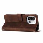 For OnePlus 13T Dream Triangle Leather Phone Case with Lanyard(Brown) - 3