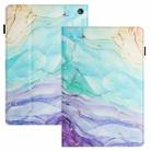 For Amazon Kindle Fire HD 8 2020 2022 Sewing Litchi Texture Smart Leather Tablet Case(Oil Painting) - 1
