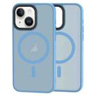 For iPhone 13 Brilliant Series MagSafe Micro-frosted Anti-fingerprint PC Phone Case(Blue) - 1