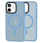 For iPhone 12 / 12 Pro Brilliant Series MagSafe Micro-frosted Anti-fingerprint PC Phone Case(Blue) - 1