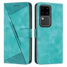 For vivo S18 / S18 Pro Dream Triangle Leather Phone Case with Lanyard(Green) - 1