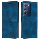 For vivo Y100 IDN Dream Triangle Leather Phone Case with Lanyard(Blue) - 1