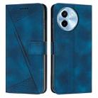 For vivo Y38 5G Dream Triangle Leather Phone Case with Lanyard(Blue) - 1