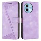 For vivo Y38 5G Dream Triangle Leather Phone Case with Lanyard(Purple) - 1