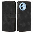 For vivo Y38 5G Dream Triangle Leather Phone Case with Lanyard(Black) - 1