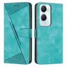 For vivo Y03 / Y18 / Y18e Dream Triangle Leather Phone Case with Lanyard(Green) - 1