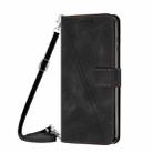 For vivo V40 / V40 Pro / T3 Ultra Dream Triangle Leather Phone Case with Lanyard(Black) - 2