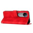 For vivo V50 Dream Triangle Leather Phone Case with Lanyard(Red) - 3