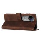 For vivo V50 Dream Triangle Leather Phone Case with Lanyard(Brown) - 3