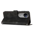 For vivo V50 Dream Triangle Leather Phone Case with Lanyard(Black) - 3