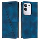 For vivo Y29 4G Dream Triangle Leather Phone Case with Lanyard(Blue) - 1
