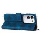 For vivo Y29 4G Dream Triangle Leather Phone Case with Lanyard(Blue) - 3