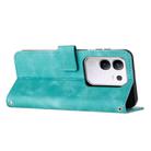 For vivo Y29 4G Dream Triangle Leather Phone Case with Lanyard(Green) - 3