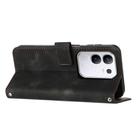 For vivo Y29 4G Dream Triangle Leather Phone Case with Lanyard(Black) - 3