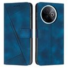 For vivo Y39 5G Global Dream Triangle Leather Phone Case with Lanyard(Blue) - 1