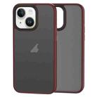 For iPhone 14 Plus Brilliant Series Micro-frosted Anti-fingerprint PC Phone Case(Purplish Red) - 1