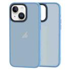 For iPhone 14 Plus Brilliant Series Micro-frosted Anti-fingerprint PC Phone Case(Blue) - 1