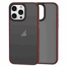 For iPhone 14 Pro Brilliant Series Micro-frosted Anti-fingerprint PC Phone Case(Purplish Red) - 1