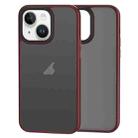 For iPhone 13 Brilliant Series Micro-frosted Anti-fingerprint PC Phone Case(Purplish Red) - 1