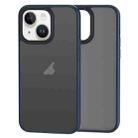 For iPhone 13 Brilliant Series Micro-frosted Anti-fingerprint PC Phone Case(Dark Blue) - 1