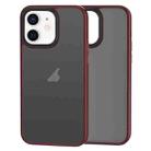 For iPhone 12 / 12 Pro Brilliant Series Micro-frosted Anti-fingerprint PC Phone Case(Purplish Red) - 1