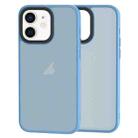 For iPhone 12 / 12 Pro Brilliant Series Micro-frosted Anti-fingerprint PC Phone Case(Blue) - 1