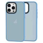 For iPhone 12 Pro Max Brilliant Series Micro-frosted Anti-fingerprint PC Phone Case(Blue) - 1
