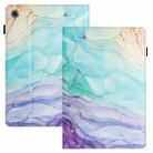 For Lenovo Tab M10 Plus 3rd Gen Sewing Litchi Texture Smart Leather Tablet Case(Oil Painting) - 1