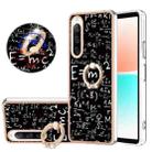 For Sony Xperia 10 IV Electroplating Dual-side IMD Phone Case with Ring Holder(Equation) - 1