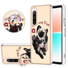 For Sony Xperia 10 IV Electroplating Dual-side IMD Phone Case with Ring Holder(Lucky Dog) - 1