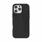 For iPhone 16 Pro Max Rubber Oil Surface Solid Color Phone Case(Black) - 2