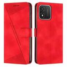 For Honor X5 Dream Triangle Leather Phone Case with Lanyard(Red) - 1