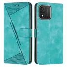 For Honor X5 Dream Triangle Leather Phone Case with Lanyard(Green) - 1