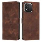 For Honor X5 Dream Triangle Leather Phone Case with Lanyard(Brown) - 1