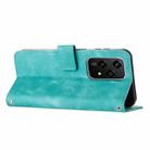 For Honor 200 Lite Global Dream Triangle Leather Phone Case with Lanyard(Green) - 3