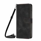 For Honor 200 Lite Global Dream Triangle Leather Phone Case with Lanyard(Black) - 2