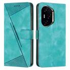 For Honor 300 Pro / 300 Ultra Dream Triangle Leather Phone Case with Lanyard(Green) - 1