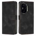 For Honor 300 Pro / 300 Ultra Dream Triangle Leather Phone Case with Lanyard(Black) - 1