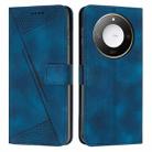 For Honor X60 / X9c Smart Dream Triangle Leather Phone Case with Lanyard(Blue) - 1