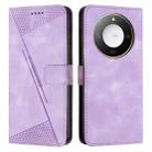 For Honor X60 / X9c Smart Dream Triangle Leather Phone Case with Lanyard(Purple) - 1