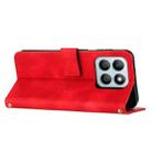 For Honor X8c 4G Dream Triangle Leather Phone Case with Lanyard(Red) - 3