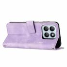 For Honor X8c 4G Dream Triangle Leather Phone Case with Lanyard(Purple) - 3