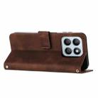For Honor X8c 4G Dream Triangle Leather Phone Case with Lanyard(Brown) - 3