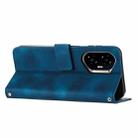 For Honor 400 Dream Triangle Leather Phone Case with Lanyard(Blue) - 3