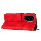 For Honor 400 Dream Triangle Leather Phone Case with Lanyard(Red) - 3