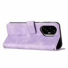 For Honor 400 Dream Triangle Leather Phone Case with Lanyard(Purple) - 3