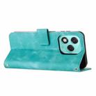 For Honor 400 Lite Dream Triangle Leather Phone Case with Lanyard(Green) - 3